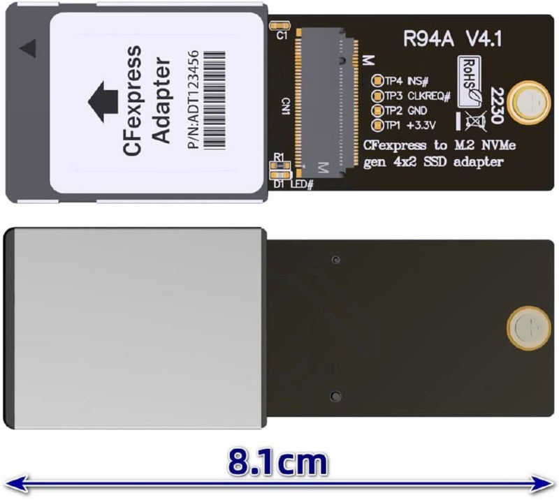 Cablecc Type-B CF-Express to NVMe 2230 M.2 M-Key CH SN530 SSD Adapter CFE for Xbox Series X&S PCIe4.0 Expansion Memory Card - Image 2